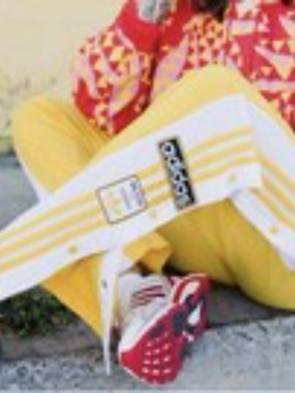 Adidas Adibreak Pants Womens XS Yellow White Bold Snap Track Pants NWOT